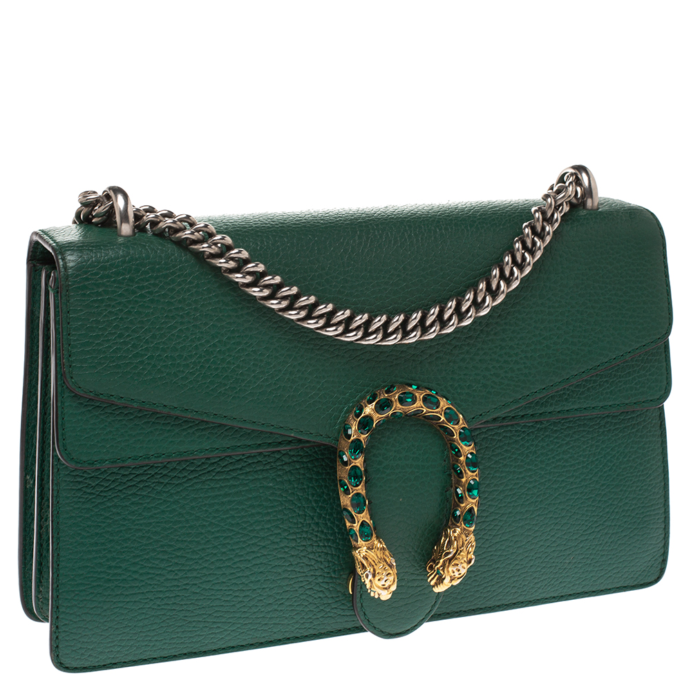 Gucci Green Leather Medium Dionysus Bamboo Top Handle Bag Gucci | The  Luxury Closet