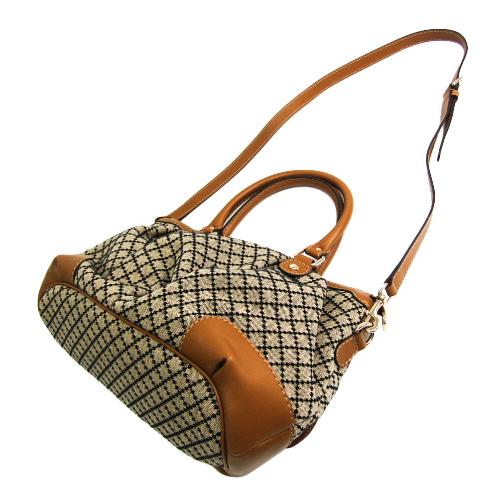 

Gucci Beige/Brown Diamante Canvas Sukey Top Handle Bag