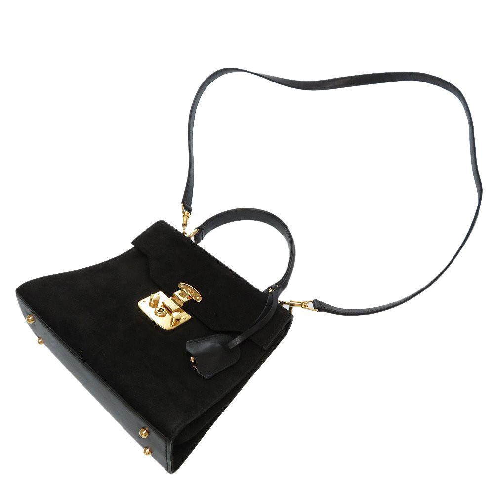 

Gucci Black Suede Lady Rock Bag