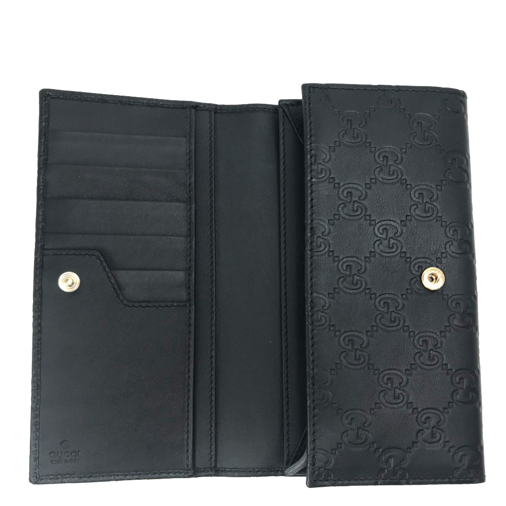 

Gucci Black Guccisima Leather Bi-fold Wallet