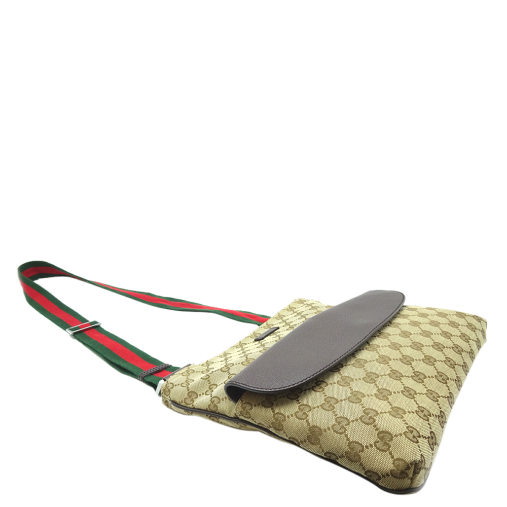 

Gucci Beige/Dark Brown GG Canvas Shoulder Bag