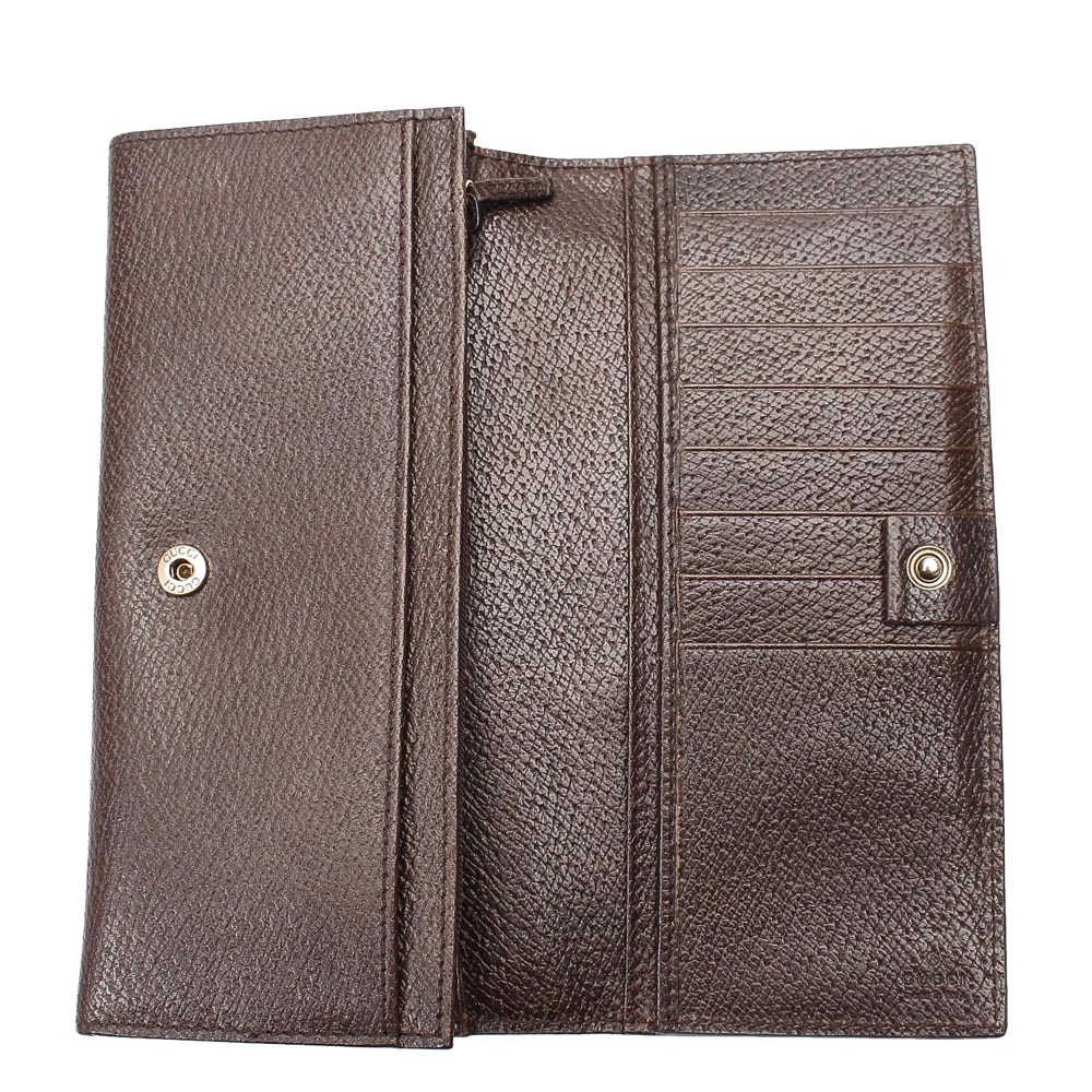

Gucci Brown Leather Long Wallet