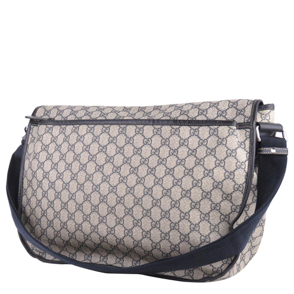 

Gucci Brown GG Supreme Canvas Messenger Bag, Beige