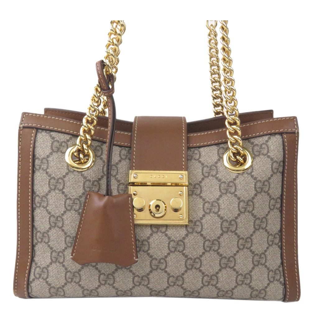 gucci small padlock gg supreme shoulder bag