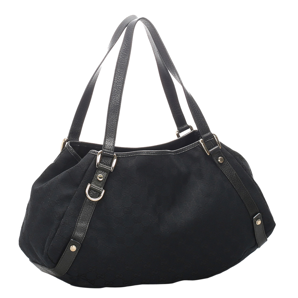 

Gucci Black GG Canvas Pelham Tote Bag