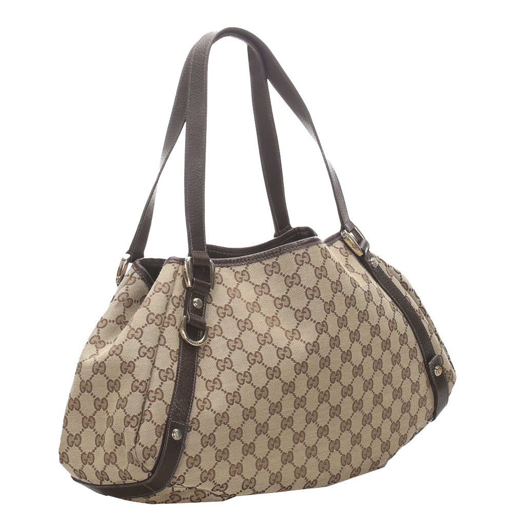 

Gucci Brown GG Canvas Pelham Tote Bag, Beige