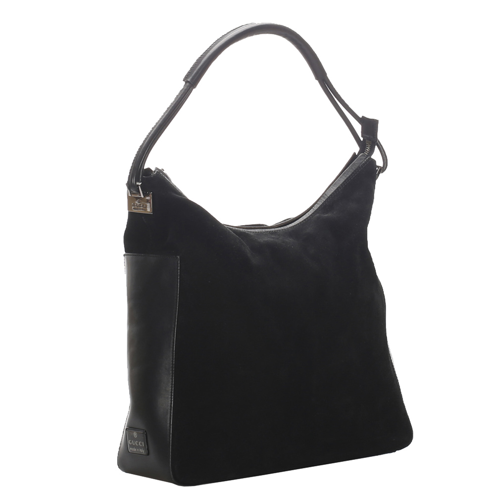 

Gucci Black Suede Tote Bag