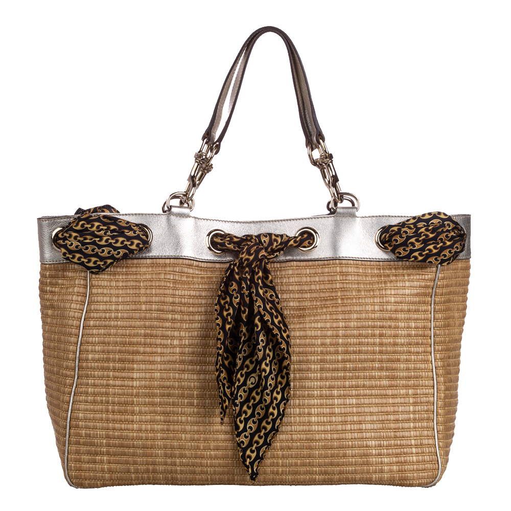 gucci positano scarf tote