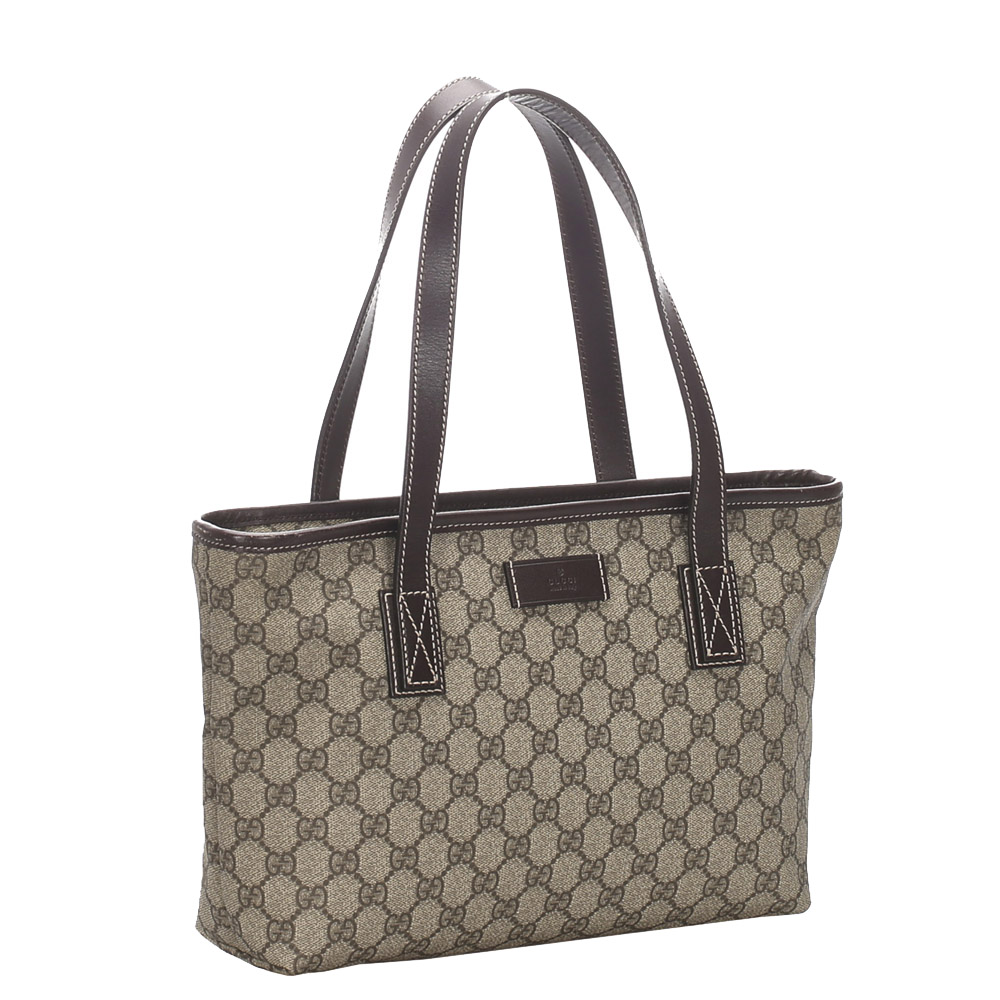 

Gucci Brown/Beige GG Supreme Canvas Tote Bag