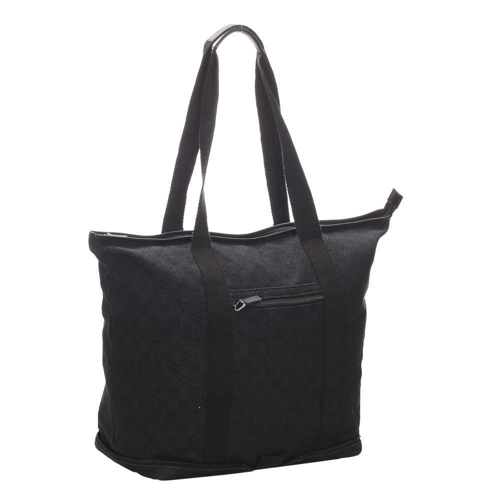 

Gucci Black GG Canvas Collapsible Tote Bag