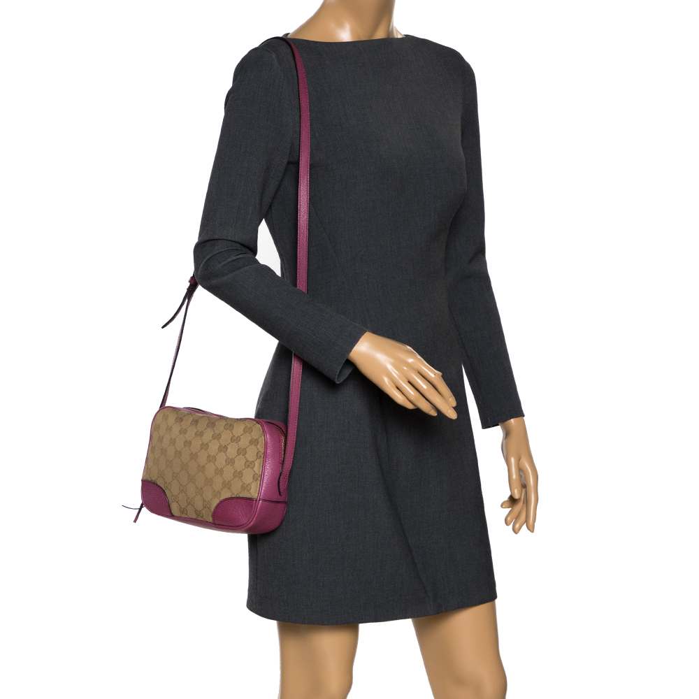 

Gucci Beige/Pink GG Canvas and Leather Crossbody Bag