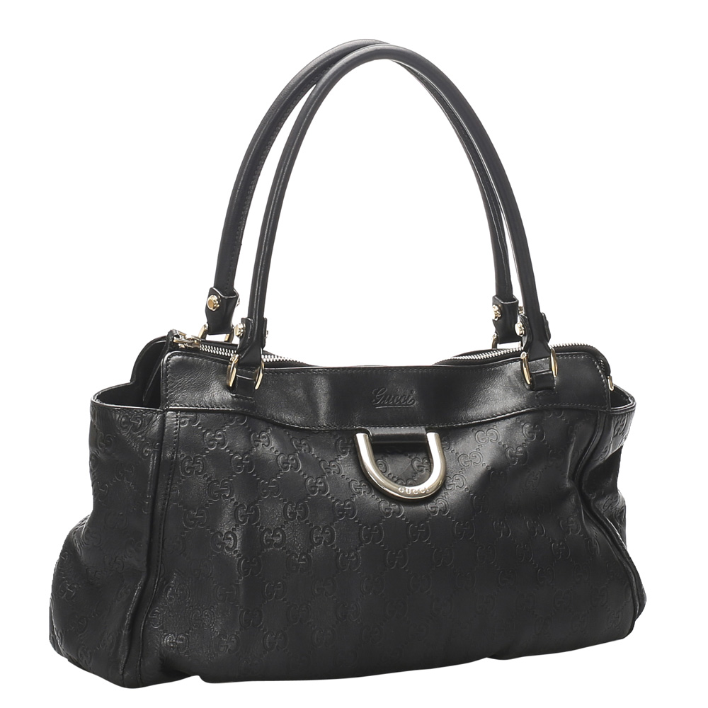

Gucci Black Guccissima Leather Abbey Shoulder Bag