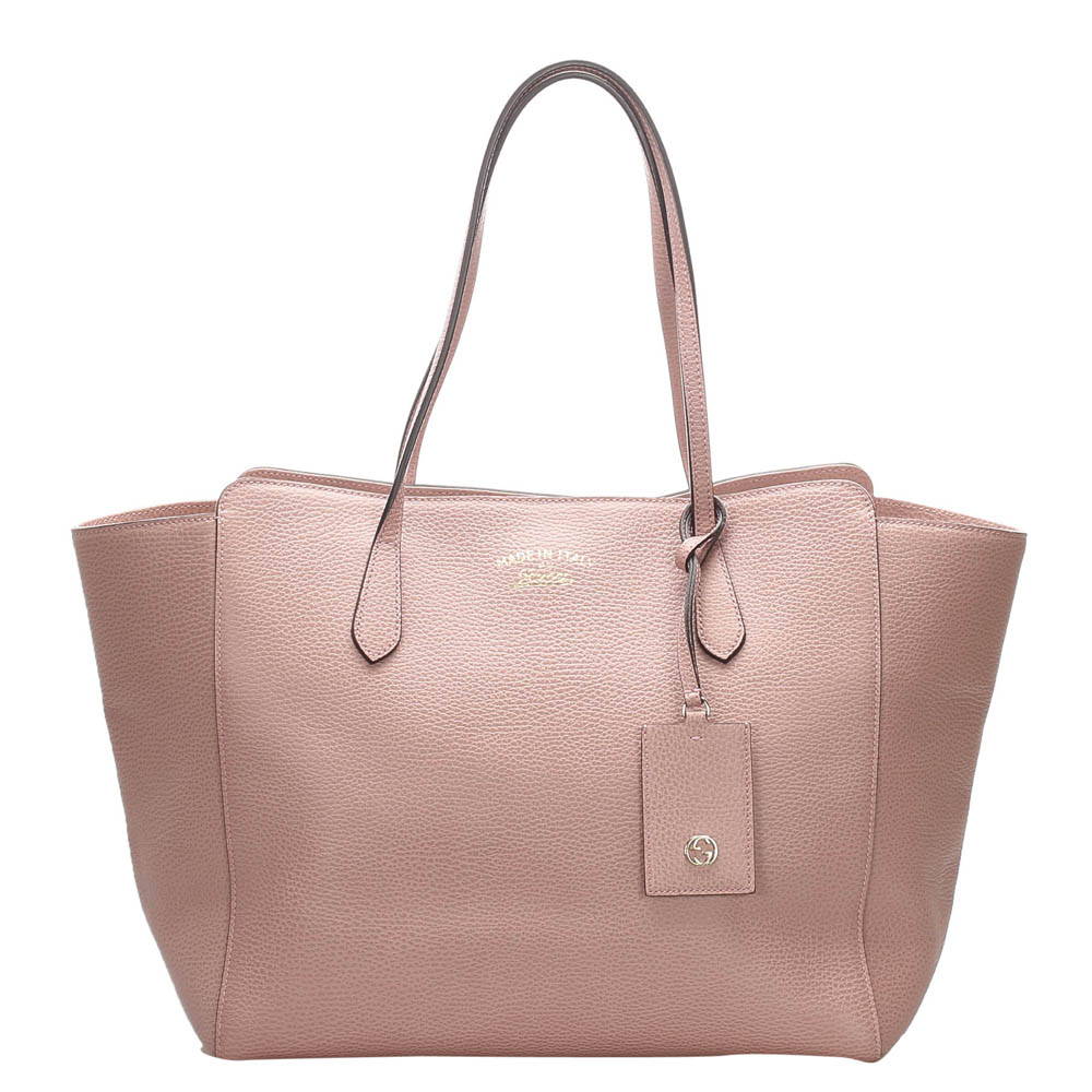 Gucci Baby Pink Leather Medium Swing Tote Bag Gucci | TLC