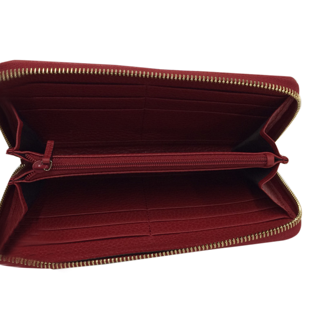 

Gucci Beige Guccissima Canvas Zip Around Wallet