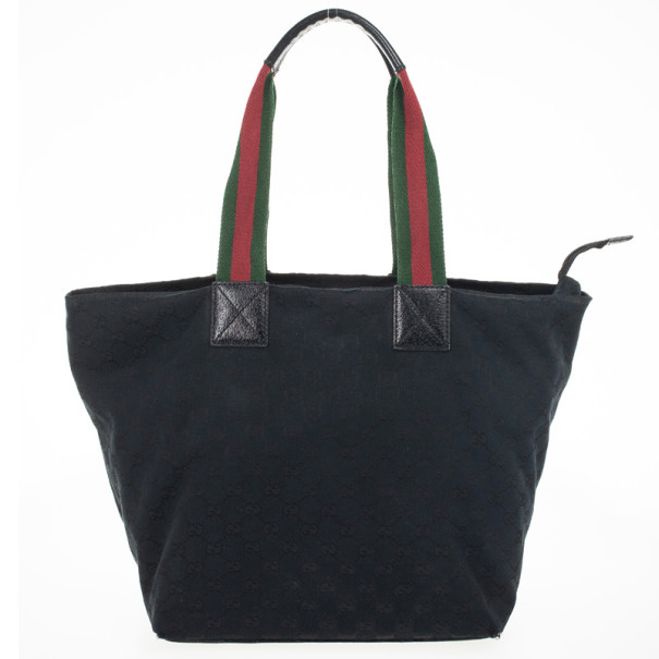 Gucci Black Monogram GG Canvas Tote Gucci TLC