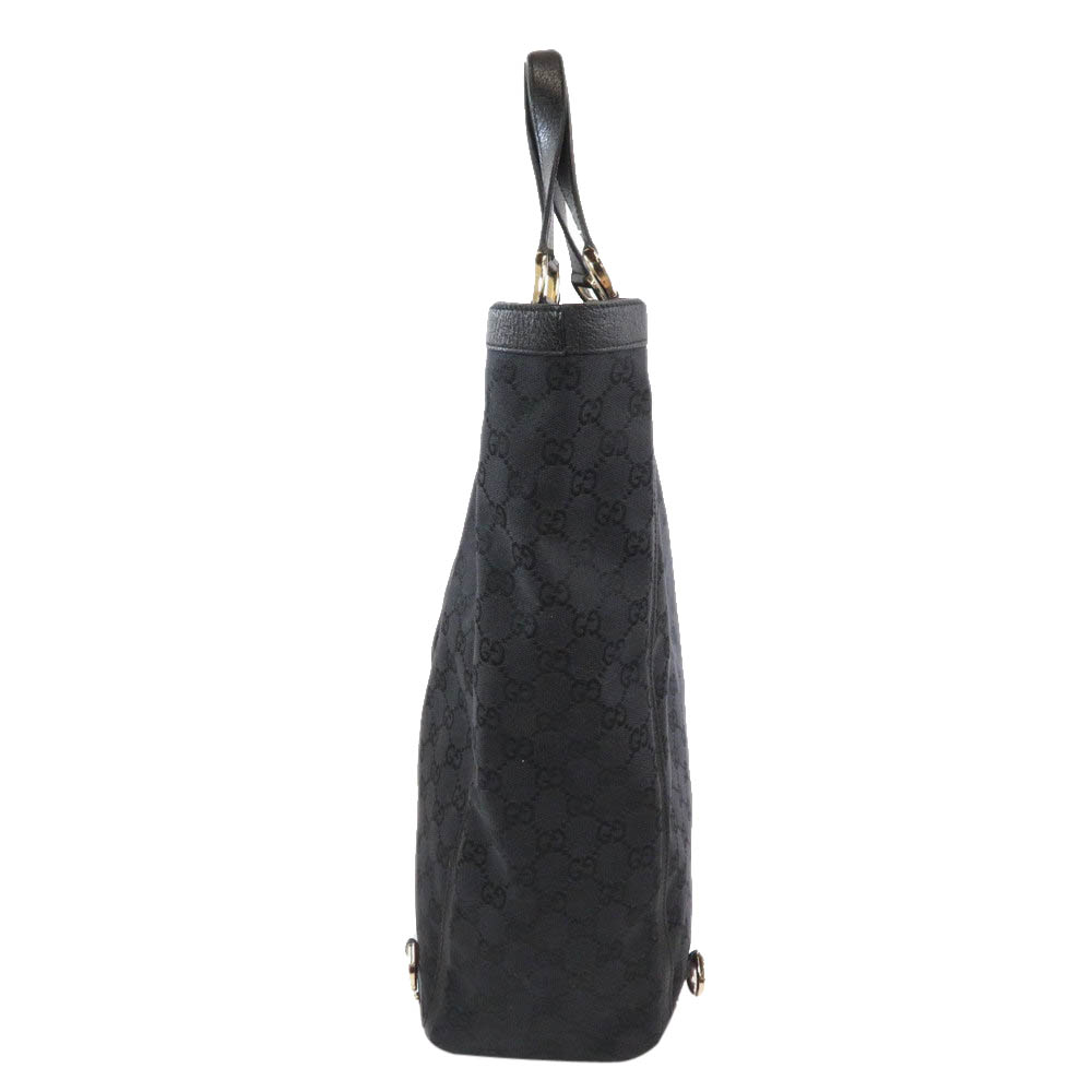 

Gucci Black GG Canvas Large Abbey D Ring Large Tote Bag