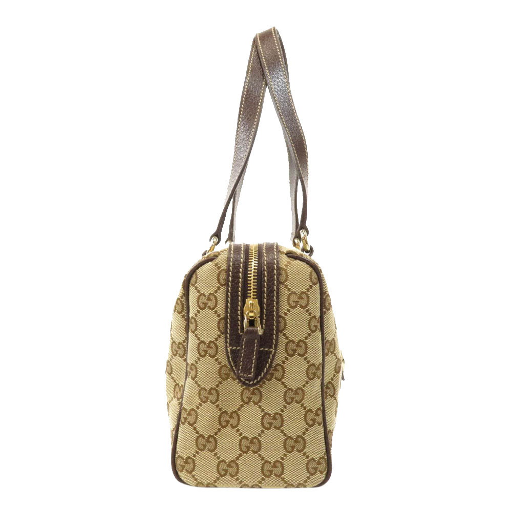 

Gucci Brown/Beige GG Canvas Charmy Small Boston Satchel Bag