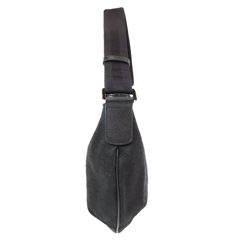 

Gucci Black GG Canvas Moon Shoulder Bag