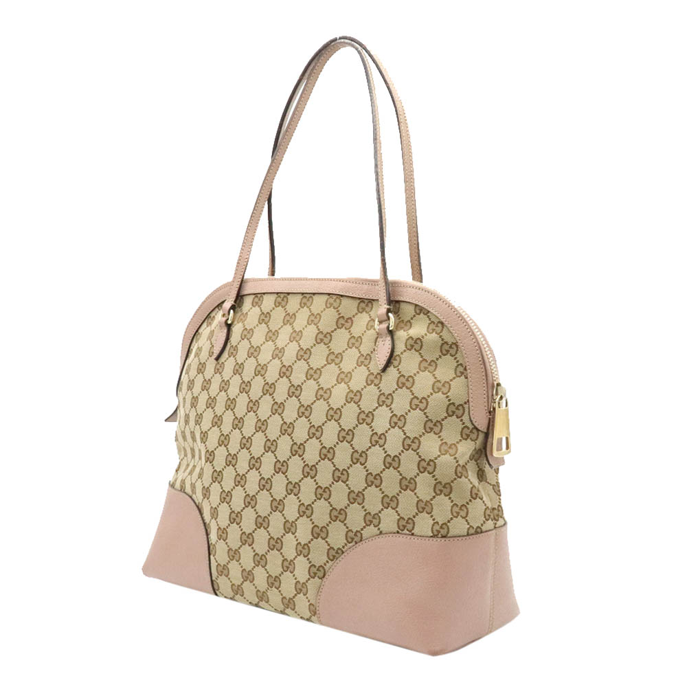 

Gucci Pink/Beige Bree Guccissima Leather Shoulder Bag