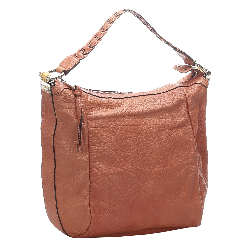 

Gucci Brown Bamboo Leather Shoulder Bag