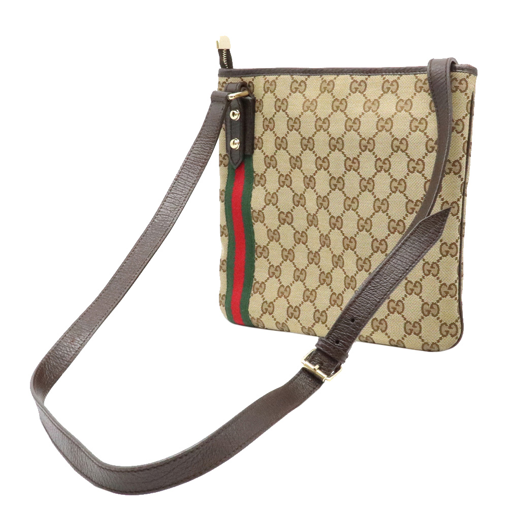 

Gucci Beige/Brown GG Canvas Jolicoeur Charms Messenger Bag