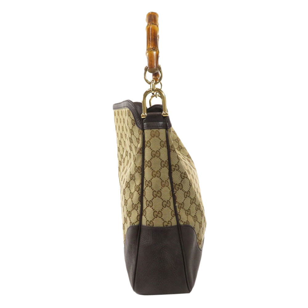 

Gucci Brown GG Canvas Bamboo Diana Hobo Bag