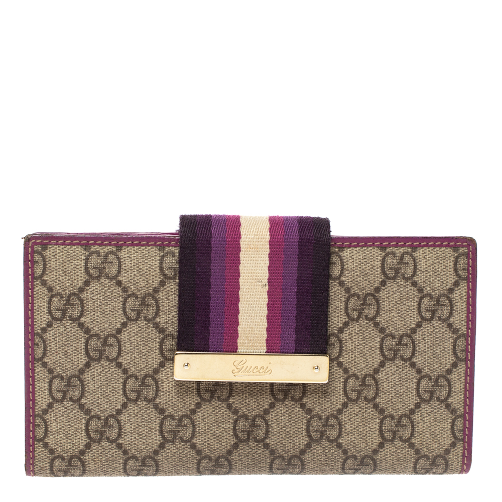 purple gucci wallet