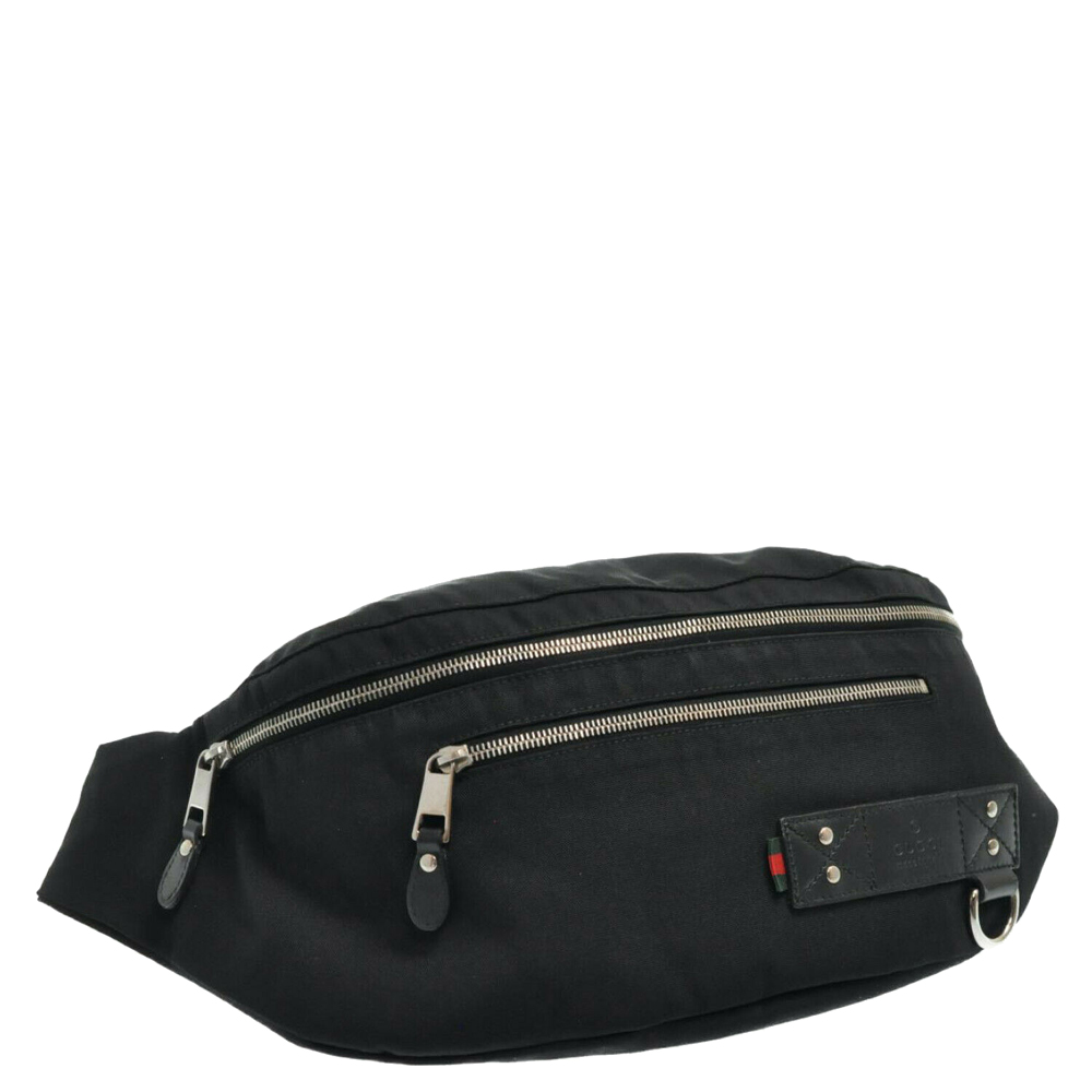 

Gucci Black Canvas Belt Bag