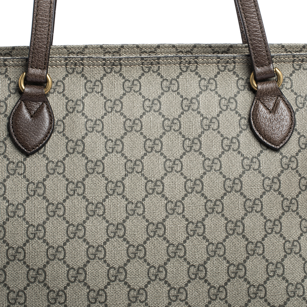 Ophidia gg supreme cloth tote Gucci Beige in Cloth - 24942546