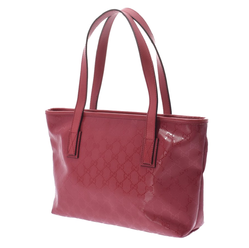 

Gucci Pink GG PVC Imprime Tote, Red