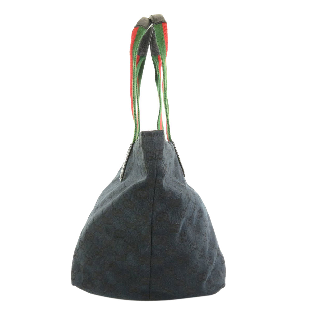 

Gucci Black GG Canvas  Web Tote Bag