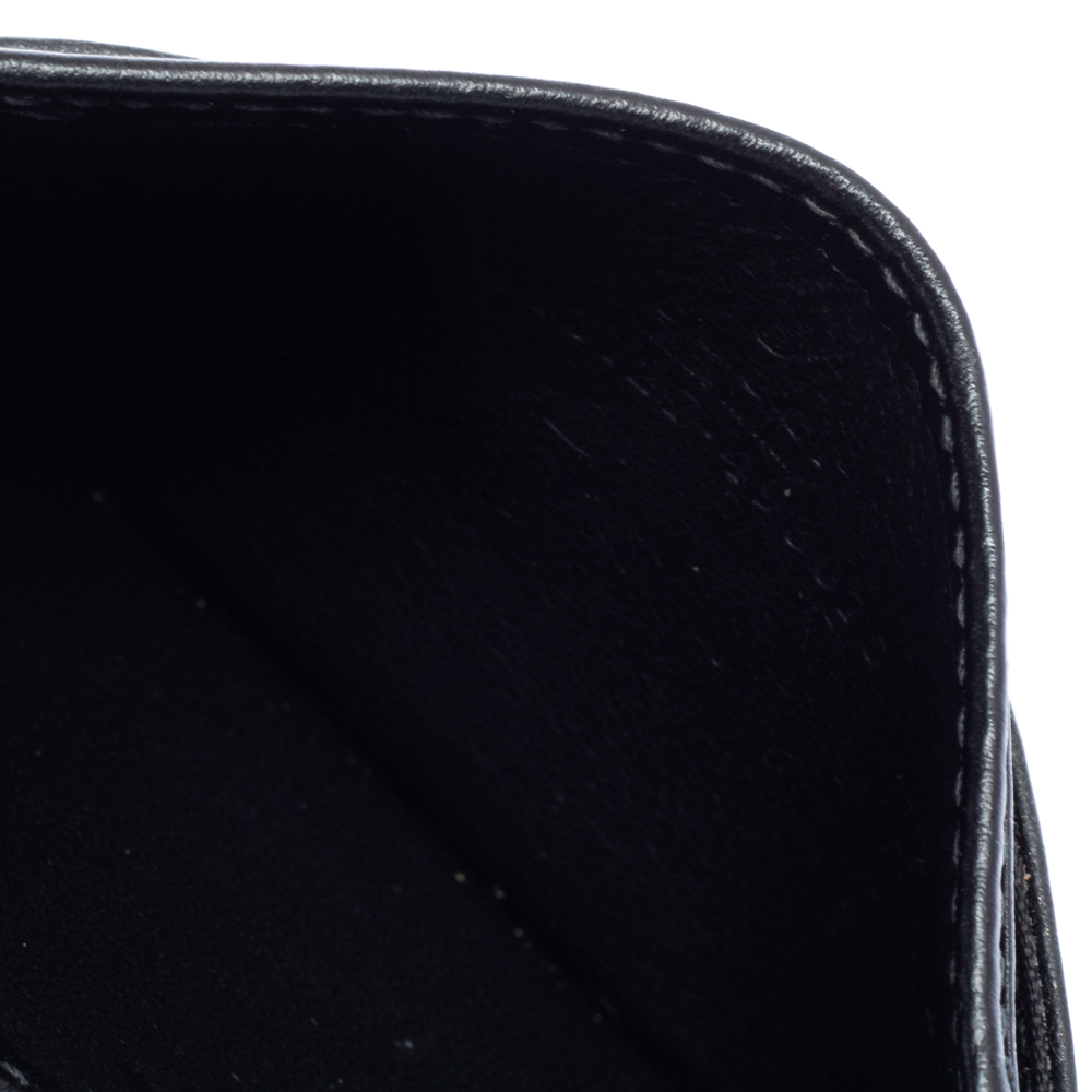 

Gucci Black Leather GG Marmont Card Holder
