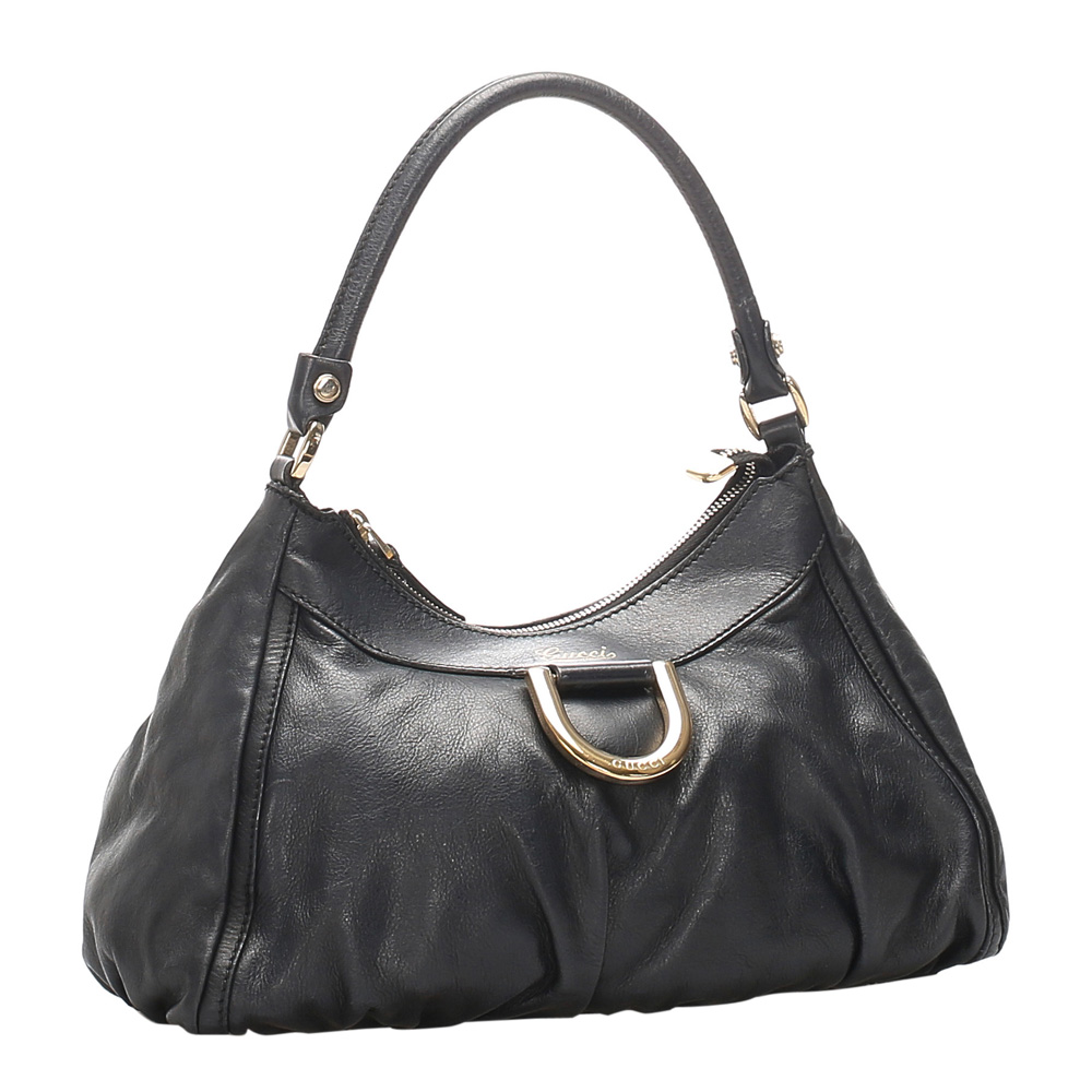 

Gucci Black Leather Abbey D-Ring Shoulder Bag