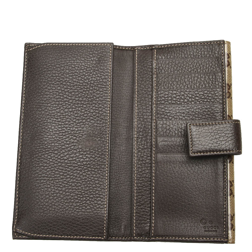 

Gucci Beige/Brown GG Crysral Canvas Wallet