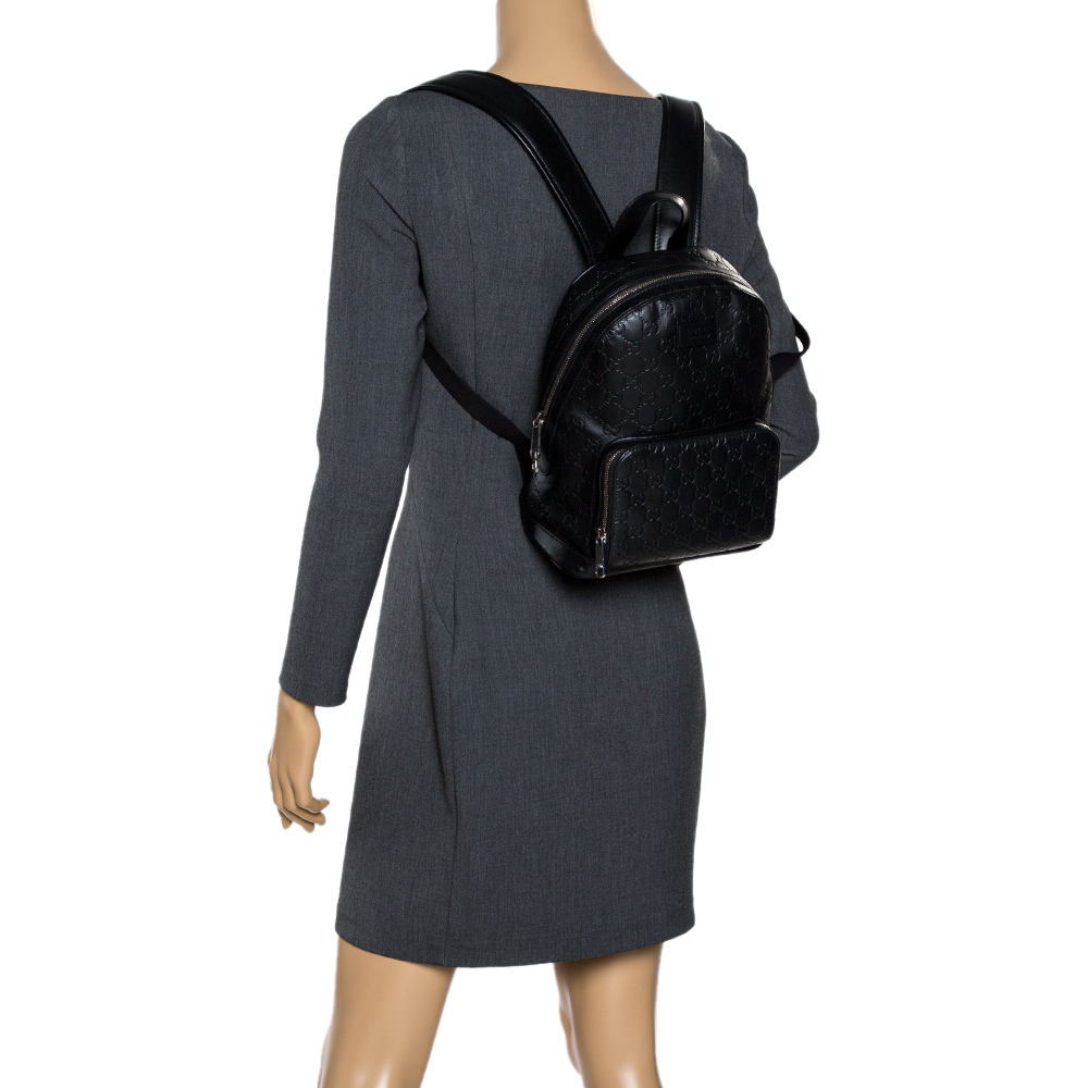

Gucci Black Guccissima Leather Backpacks