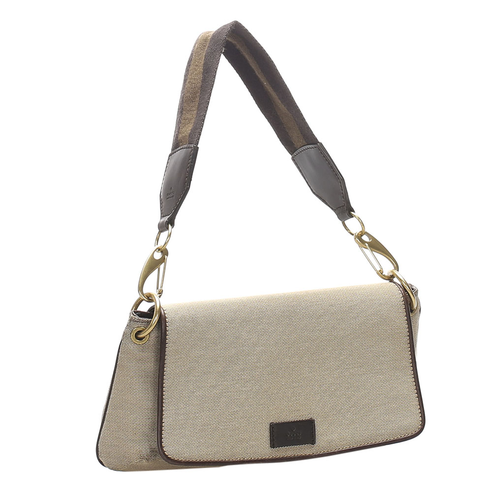 

Gucci Beige/Brown Canvas Shoulder Bag