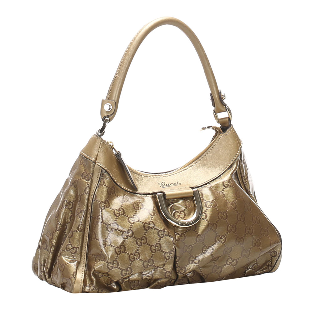 

Gucci Beige/Brown GG Crystal Abbey D-Ring Shoulder Bag