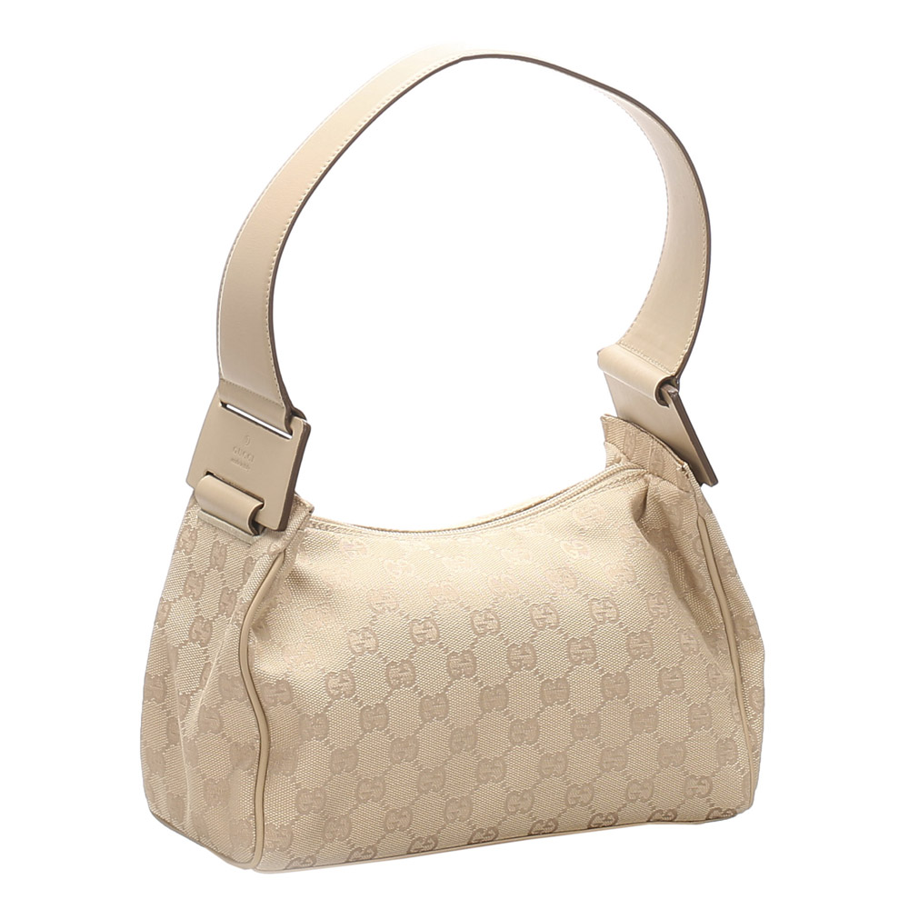 

Gucci Brown/Beige GG Canvas Leather Shoulder Bag