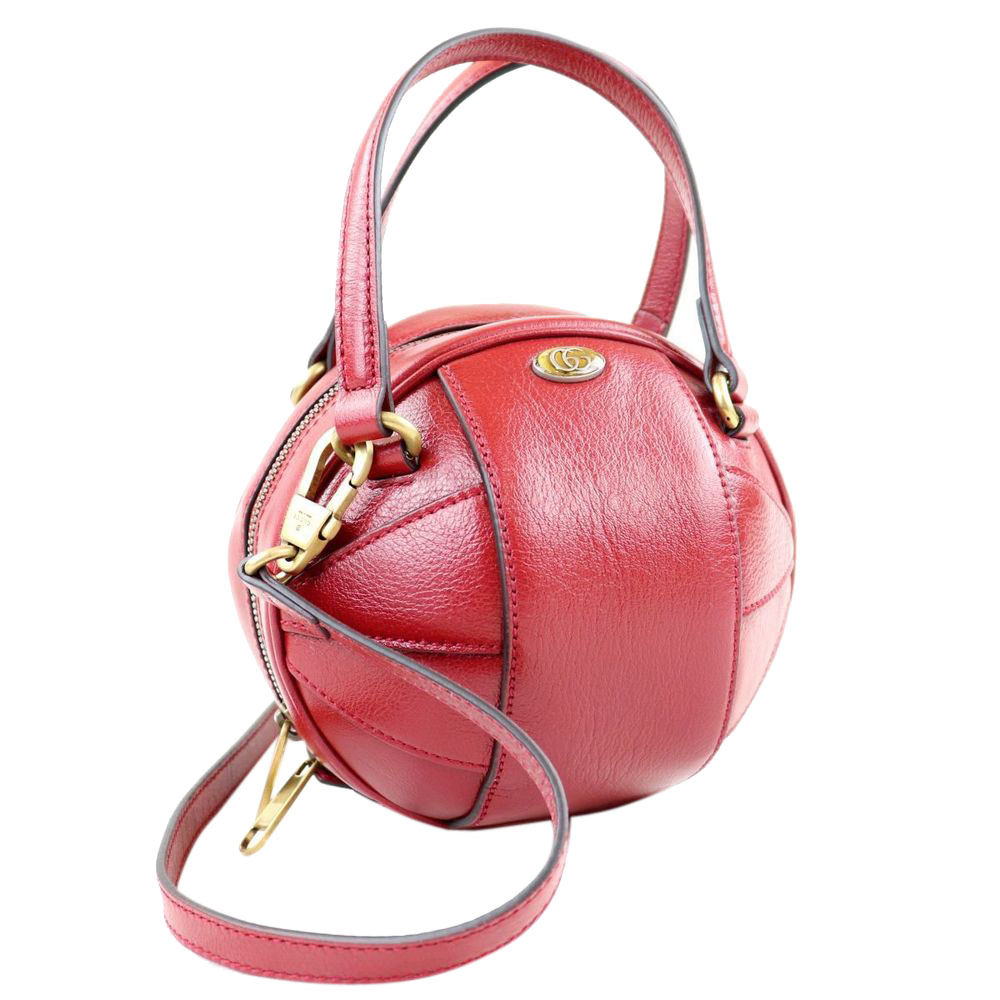 

Gucci Red Leather 19SS Mini Tifosa Basketball Shoulder Bag