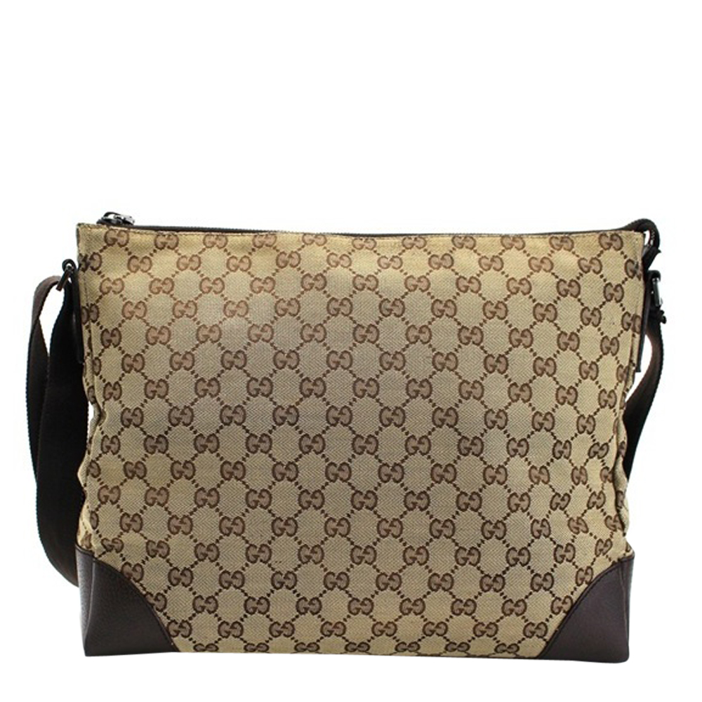 

Gucci Beige/Brown GG Canvas Messenger Bag