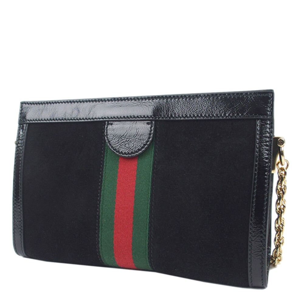 

Gucci Black Suede Ophidia Small Shoulder Bag