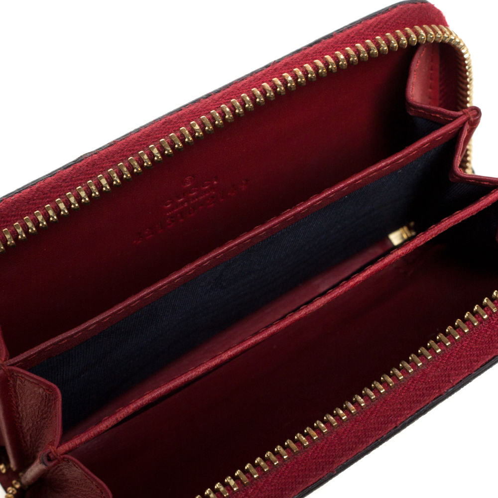 

Gucci Blue GG Supreme Canvas Blooms Card Case