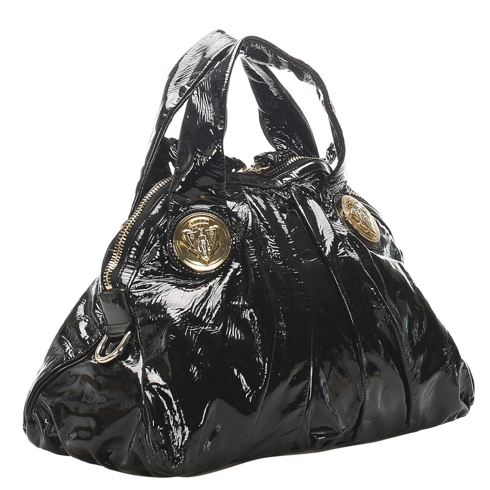 

Gucci Black Hysteria Patent Leather Bag