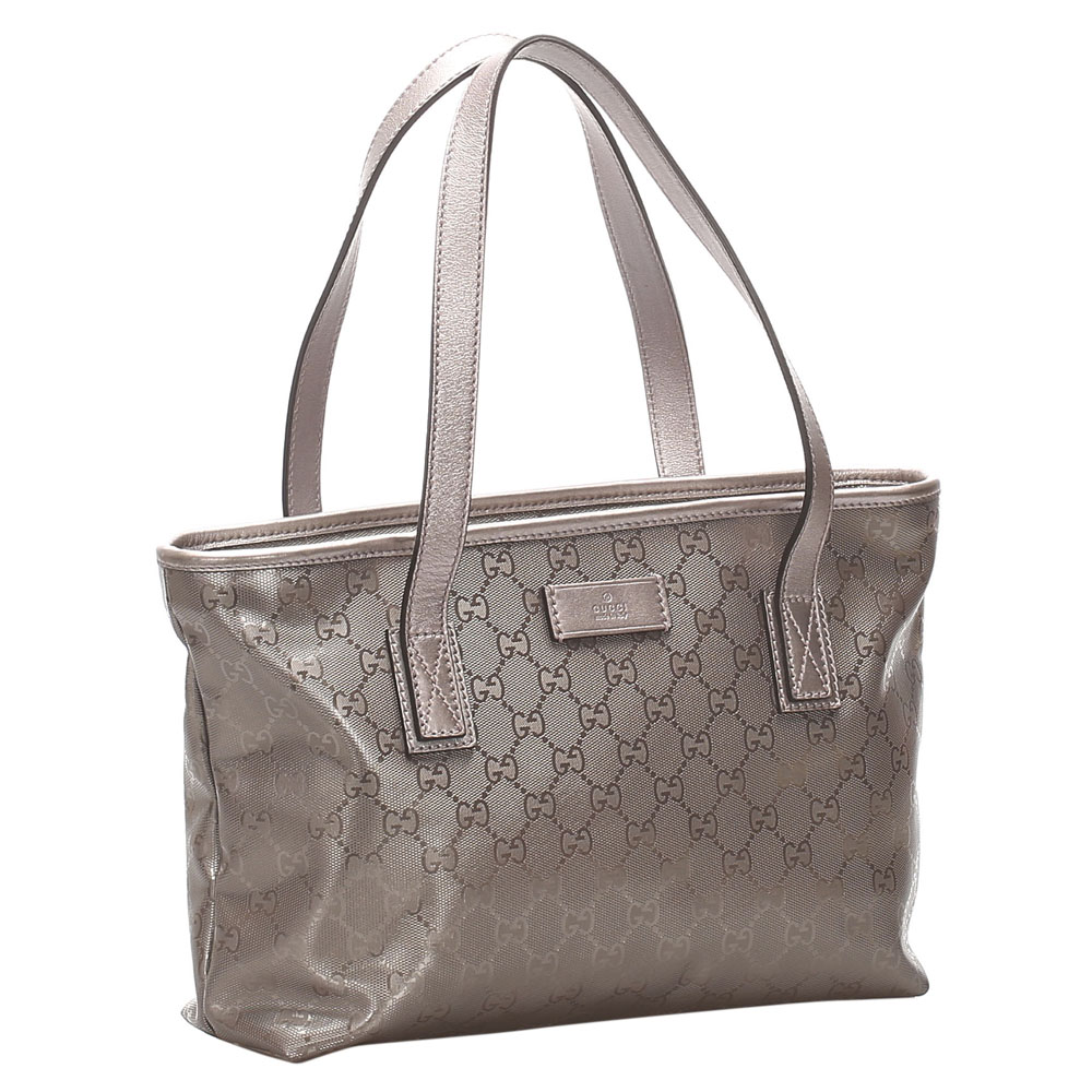 

Gucci Brown/Beige Imprime Leather Tote Bag