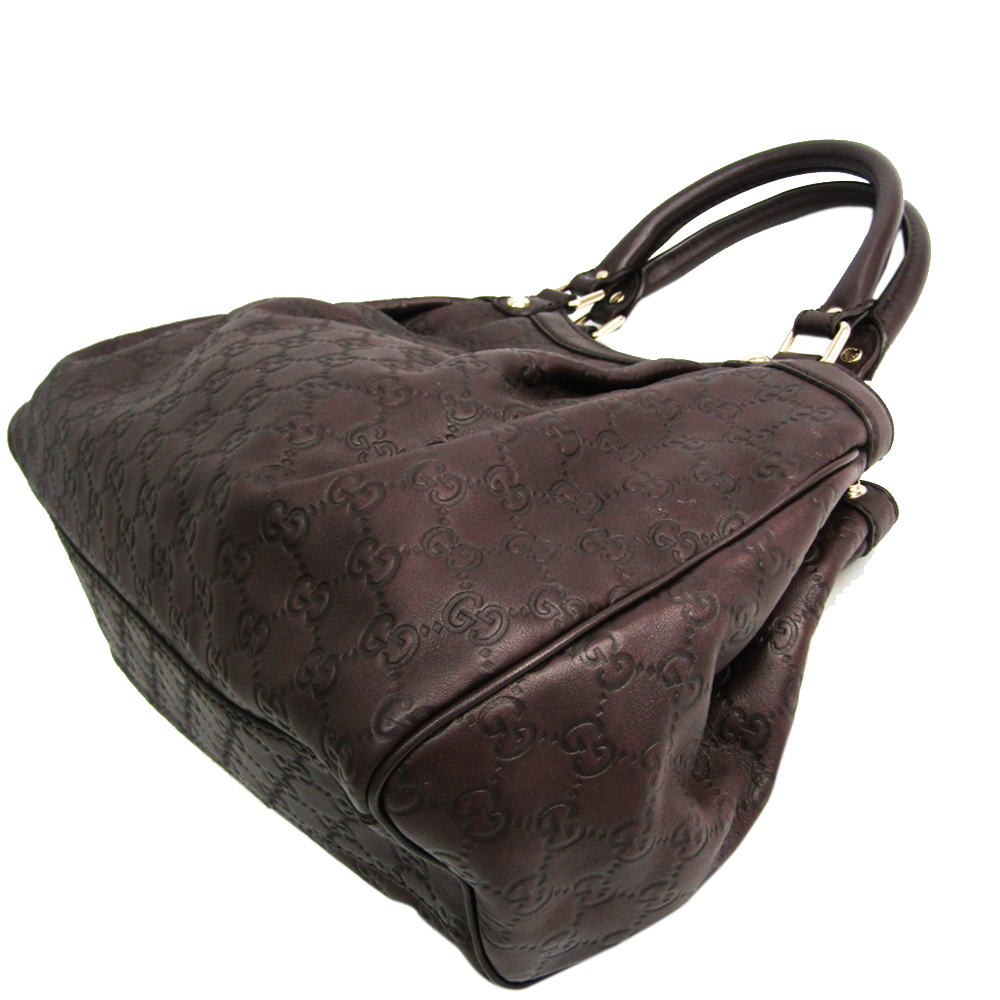

Gucci Dark Brown Leather Sukey Tote Bag