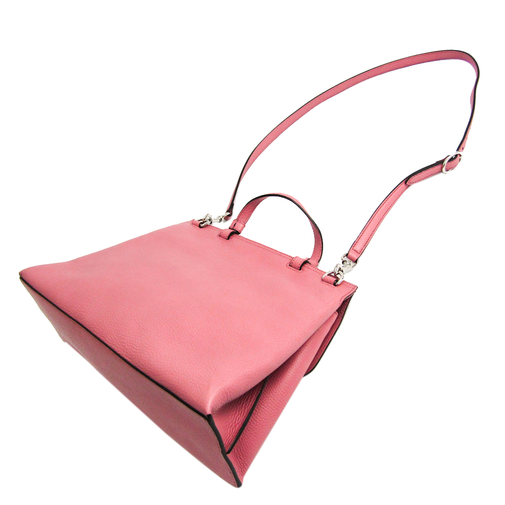 

Gucci Pink Leather Bamboo Daily Top Handle Bag