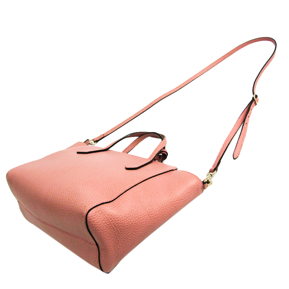 

Gucci Pink Leather Mini Swing Tote Bag