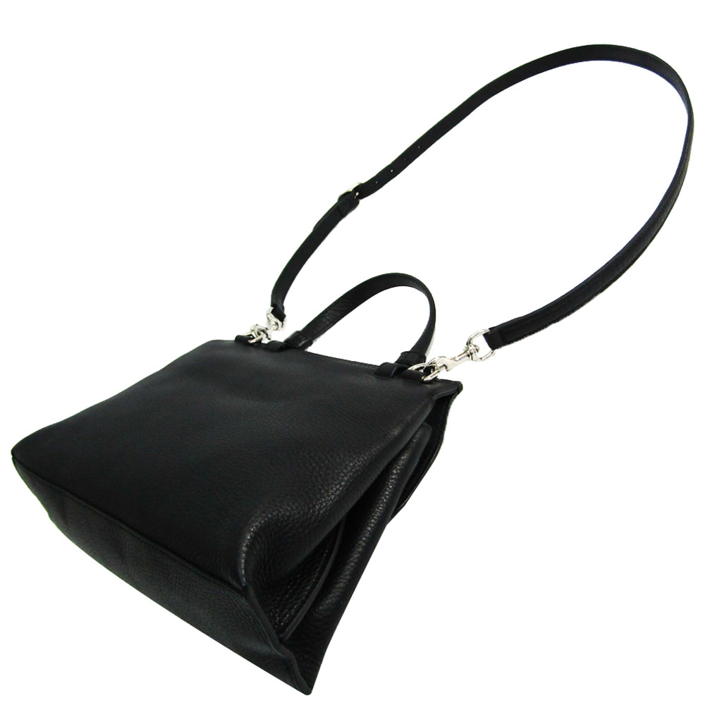 

Gucci Black Leather Bamboo Daily Top Handle Bag