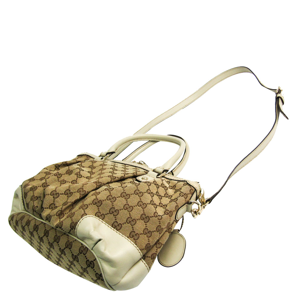 

Gucci Beige/Brown Diamante Canvas Sukey Shoulder Bag, Multicolor