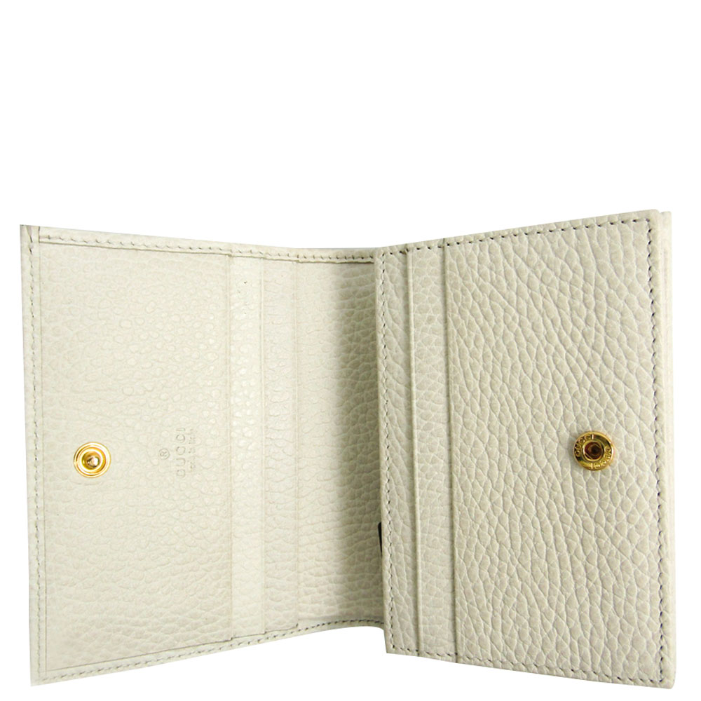 

Gucci White Leather Petite Wallet